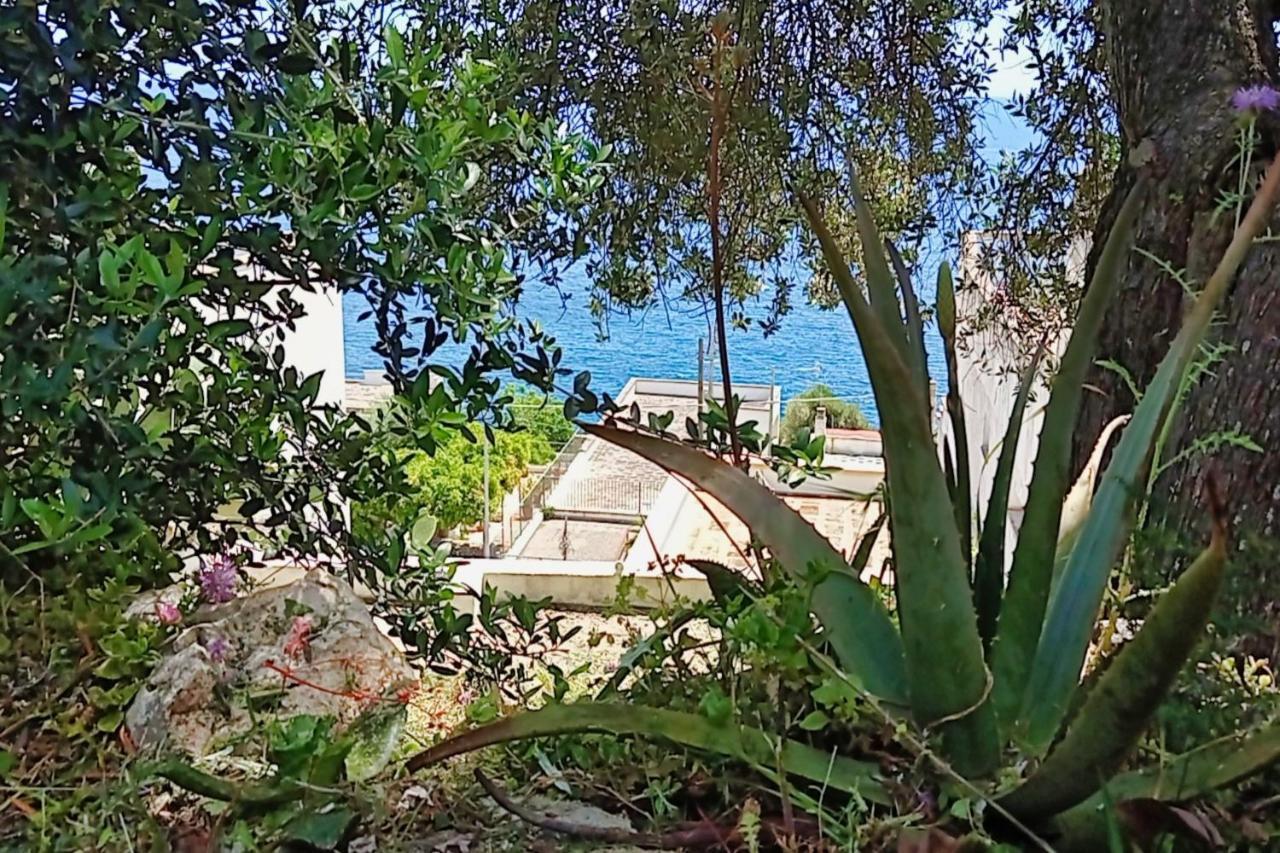 Marina Di Andrano - Alisso, Casa Vista Mare Con Parcheggio Privato E Wifi Villa Exterior photo